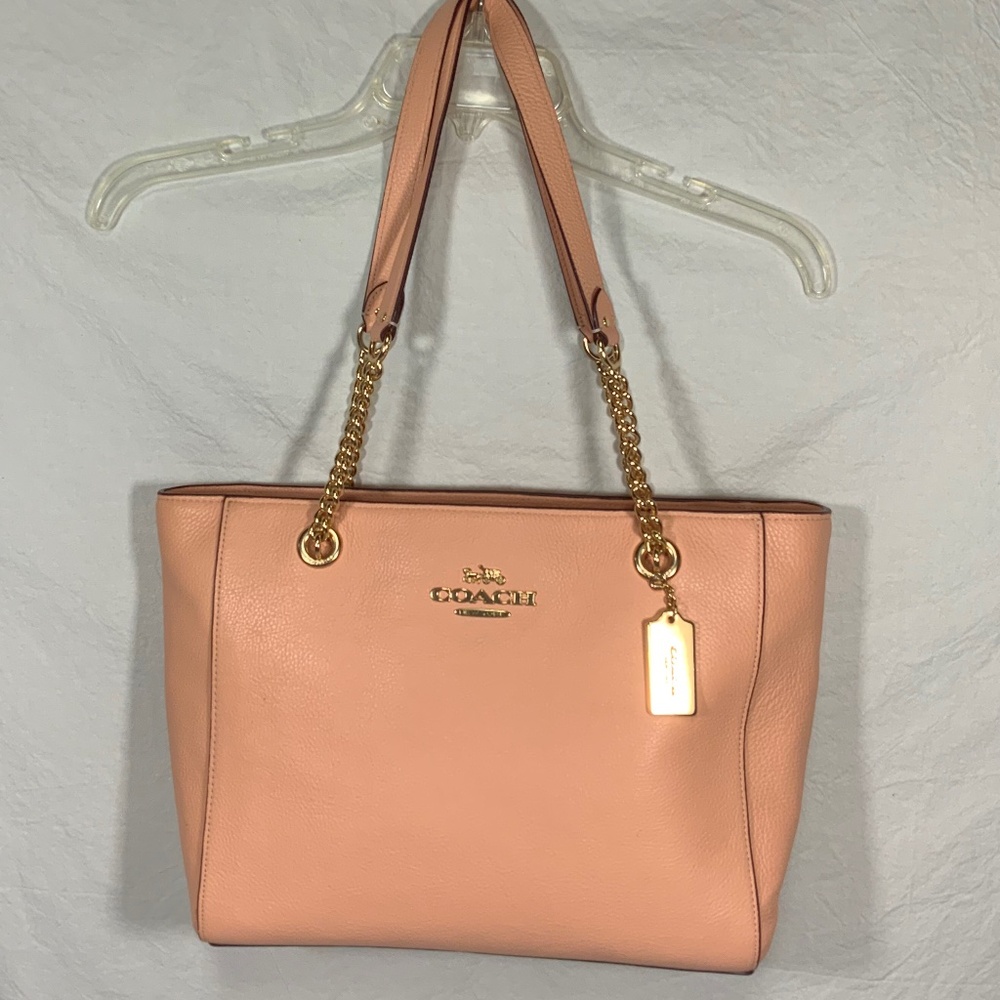 Coach Peach Cammie Chain Tote - C8147 - Picture 2 of 16